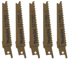 Makita B-20432 Wood With Nails Reciprocating Saw Blades 100mm 5 Pack