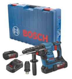 Bosch GBH 36VF-LI Plus 4.6kg 36V 2 X 6.0Ah Li-Ion Coolpack Cordless SDS Plus Rotary Hammer With Keyless Chuck -Tool Shop 126RT A2