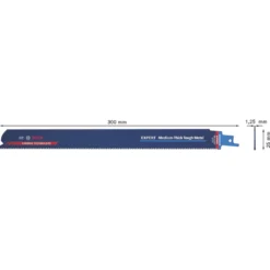 Bosch Expert S1255HHM Steel Carbide Reciprocating Saw Blade 300mm -Tool Shop 197RR A5