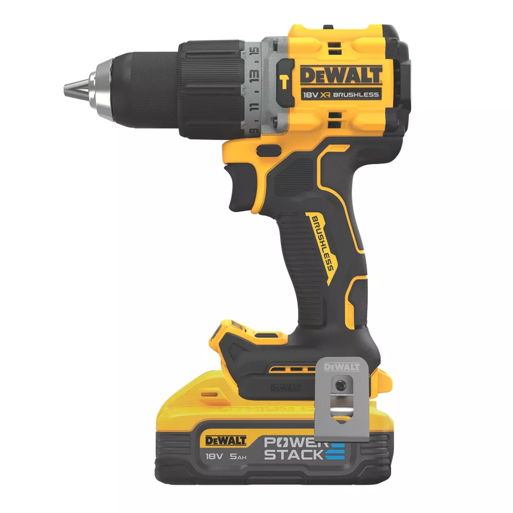 DeWalt DCD805H2T-GB 18V 2 X 5.0Ah Li-Ion PowerStack Brushless Cordless Combi Drill 3 DeWalt DCD805H2T-GB 18V 2 X 5.0Ah Li-Ion PowerStack Brushless Cordless Combi Drill - Image 3