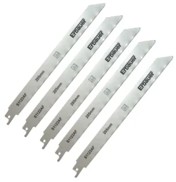 Erbauer SRP92825-5pc S1122AF Multi-Material Reciprocating Saw Blades 205mm 5 Pack
