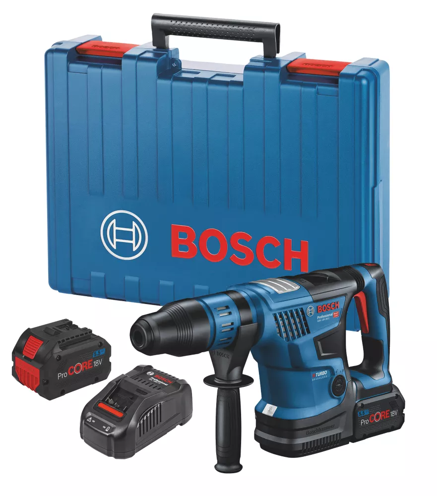 Bosch GBH 18V-36 C 6.6kg 18V 2 X 5.5Ah Li-Ion ProCORE Brushless Cordless BITURBO SDS Max Rotary Hammer 3 Bosch GBH 18V-36 C 6.6kg 18V 2 X 5.5Ah Li-Ion ProCORE Brushless Cordless BITURBO SDS Max Rotary Hammer - Image 3