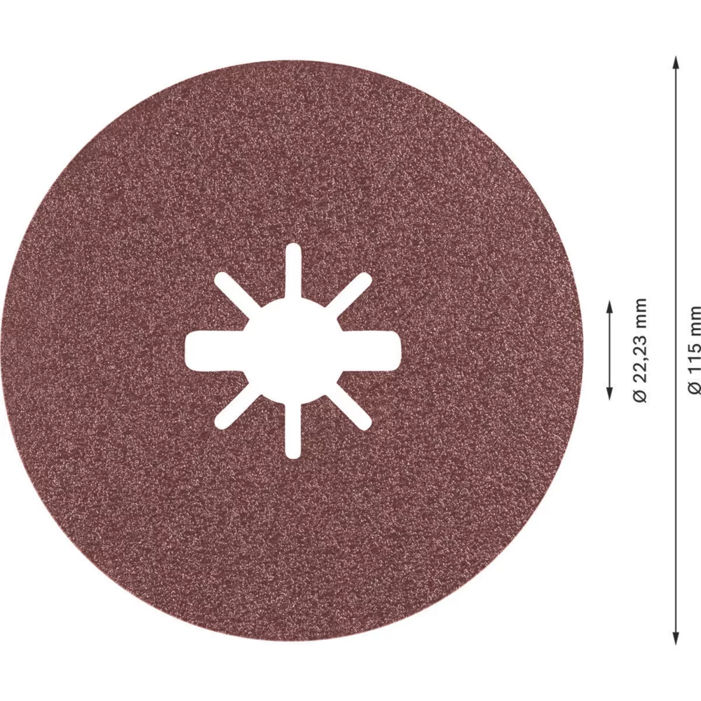 Bosch Expert R781 Prisma X-Lock Fibre Discs 115 X X-Lock 80 Grit 5 Pack 4 Bosch Expert R781 Prisma X-Lock Fibre Discs 115 X X-Lock 80 Grit 5 Pack - Image 4