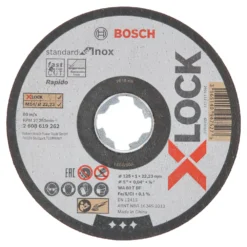 Bosch X-Lock Stainless Steel Cutting Disc 5" (125mm) X 1 X 22.23mm 10 Pack