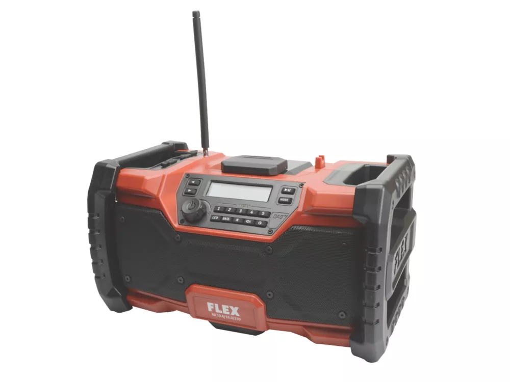 Flex RD 10.8/18.0/230 230V Or 10.8/18V Li-Ion DAB+ / FM Site Radio - Bare 1 Flex RD 10.8/18.0/230 230V Or 10.8/18V Li-Ion DAB+ / FM Site Radio - Bare