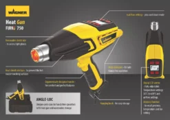 Wagner Furno 750 2000W Electric Heat Gun 240V -Tool Shop 3849X A7