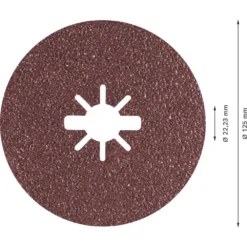 Bosch Expert R781 Prisma X-Lock Fibre Discs 125 X X-Lock 36 Grit 5 Pack 5 Bosch Expert R781 Prisma X-Lock Fibre Discs 125 X X-Lock 36 Grit 5 Pack -Tool Shop 456RR A2