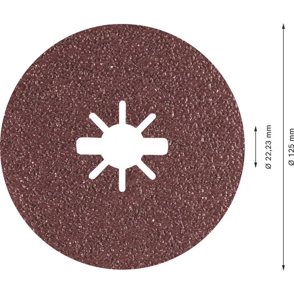 Bosch Expert R781 Prisma X-Lock Fibre Discs 125 X X-Lock 36 Grit 5 Pack 3 Bosch Expert R781 Prisma X-Lock Fibre Discs 125 X X-Lock 36 Grit 5 Pack - Image 3