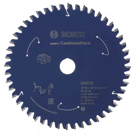 Bosch Expert Laminate Panel Circular Saw Blade 165 X 20mm 48T 1 Bosch Expert Laminate Panel Circular Saw Blade 165 X 20mm 48T