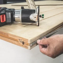 Trend C209X1/4TC 1/4" Shank Double-Flute Straight Bearing-Guided Intumescent Strip Cutter 24 X 10mm -Tool Shop 555XG A5