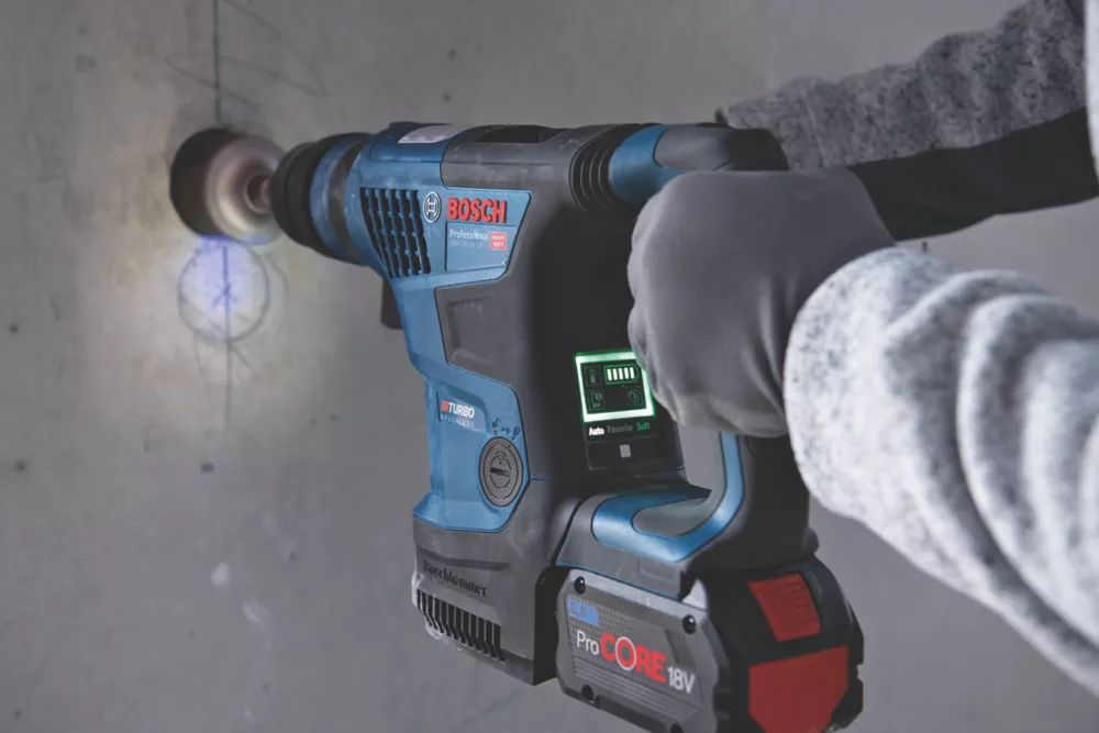 Bosch GBH 18V-34 CF 4.9kg 18V 2 X 5.5Ah Li-Ion ProCORE Brushless Cordless SDS Rotary Hammer 7 Bosch GBH 18V-34 CF 4.9kg 18V 2 X 5.5Ah Li-Ion ProCORE Brushless Cordless SDS Rotary Hammer - Image 7