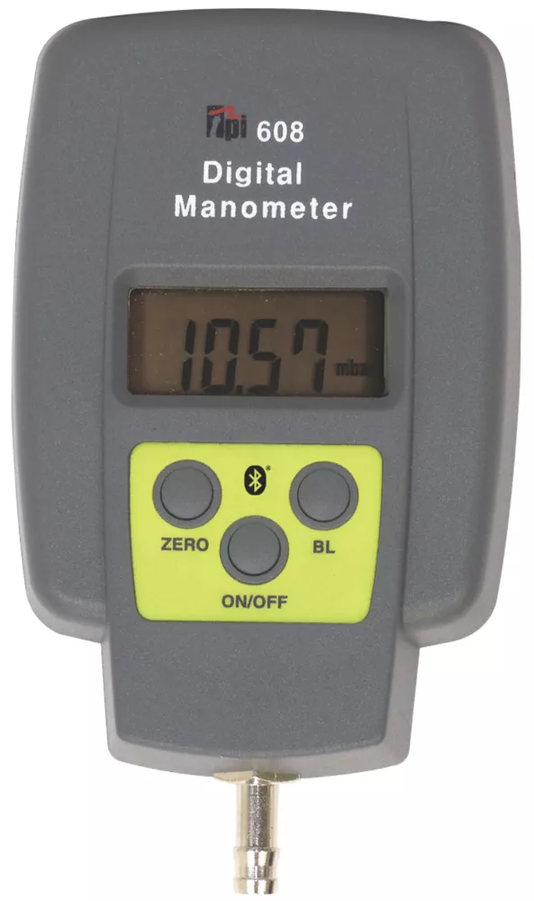 TPI 608BT Bluetooth Single Input Digital Manometer 1 TPI 608BT Bluetooth Single Input Digital Manometer