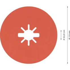 Bosch Expert R782 Prisma X-Lock Fibre Discs 115 X X-Lock 80 Grit 25 Pack -Tool Shop 605RR A2
