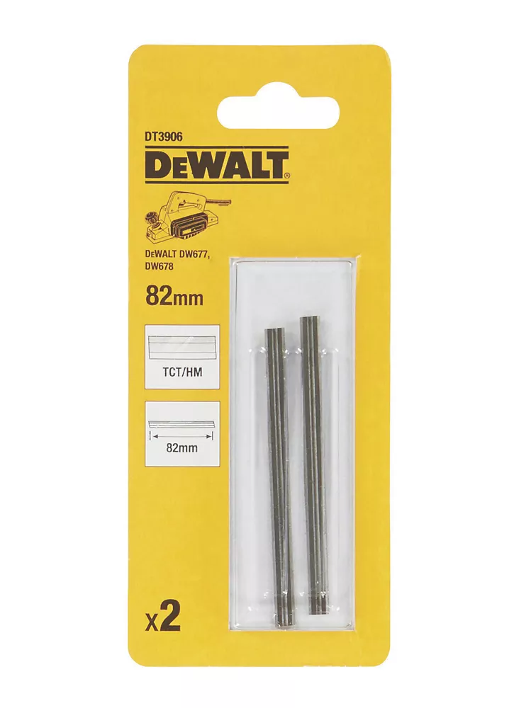 DeWalt DT3906-QZ TCT Reversible Planer Blades 82mm 2 Pack 2 DeWalt DT3906-QZ TCT Reversible Planer Blades 82mm 2 Pack - Image 2