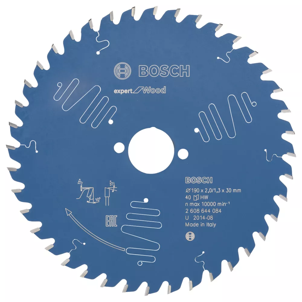 Bosch Expert Wood Circular Saw Blade 190 X 30mm 40T 1 Bosch Expert Wood Circular Saw Blade 190 X 30mm 40T
