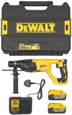 DeWalt DCH033 3kg 18V 2 X 4.0Ah Li-Ion XR Brushless Cordless SDS Plus Drill -Tool Shop 675FJ A4