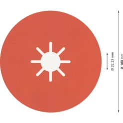 Bosch Expert R782 Prisma Fibre Discs 180 X 22.23mm 120 Grit 25 Pack -Tool Shop 712RR A3