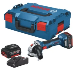 Bosch GWS 18V-7 18V 2 X 4.0Ah Li-Ion Coolpack 4 1/2" Brushless Cordless Angle Grinder