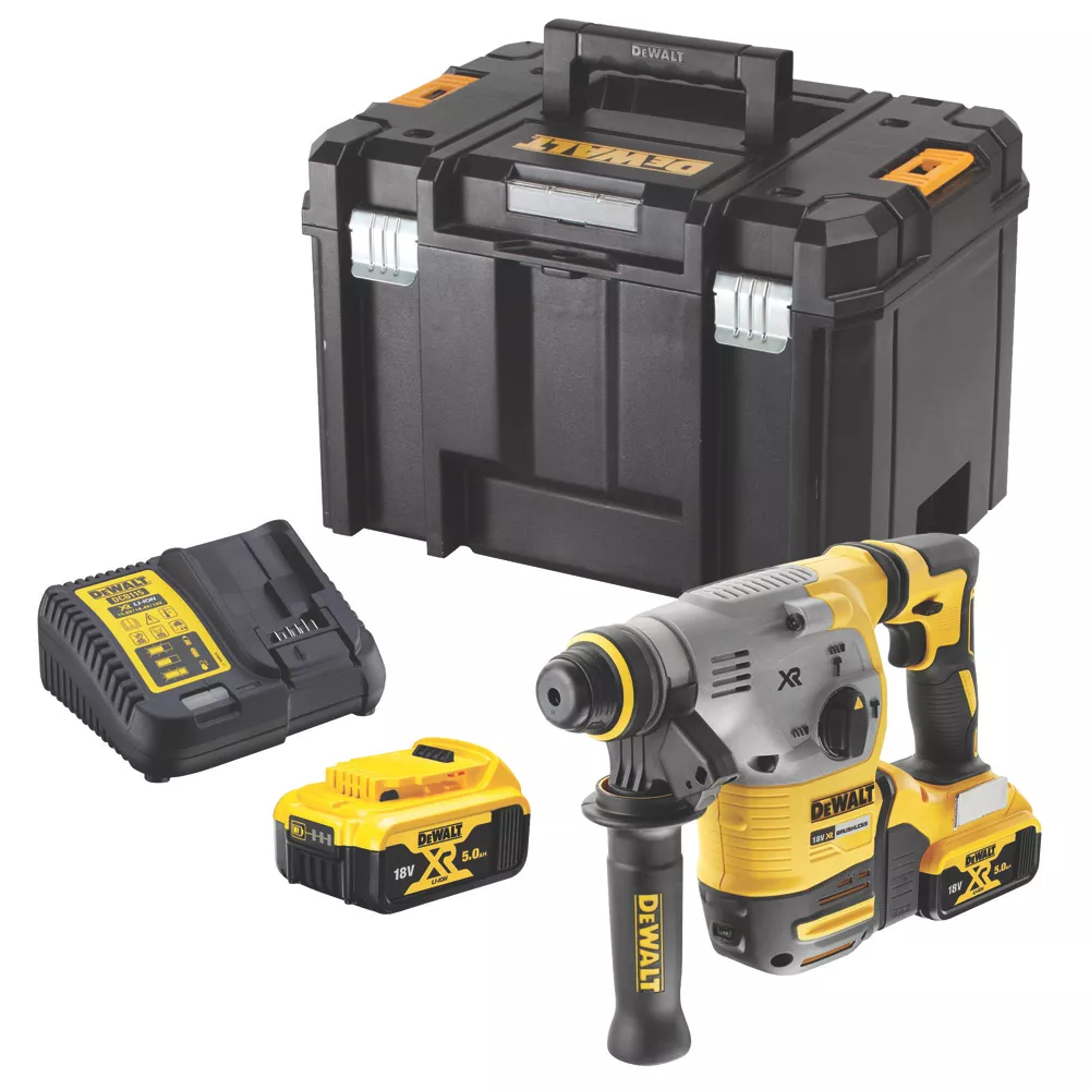 DeWalt DCH283P2-GB 4.2kg 18V 2 X 5.0Ah Li-Ion XR Brushless Cordless SDS Plus Hammer Drill 1 DeWalt DCH283P2-GB 4.2kg 18V 2 X 5.0Ah Li-Ion XR Brushless Cordless SDS Plus Hammer Drill