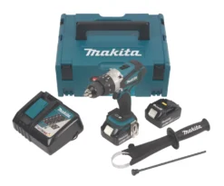 Makita DHP458RTJ 18V 2 X 5.0Ah Li-Ion LXT Cordless Combi Drill