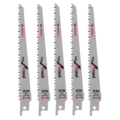 Bosch S644D Construction Wood Reciprocating Saw Blades 150mm 5 Pack