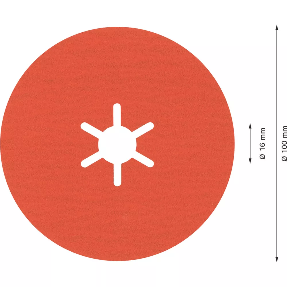 Bosch Expert R782 Prisma Fibre Discs 100 X 22.23mm 120 Grit 25 Pack 3 Bosch Expert R782 Prisma Fibre Discs 100 X 22.23mm 120 Grit 25 Pack - Image 3