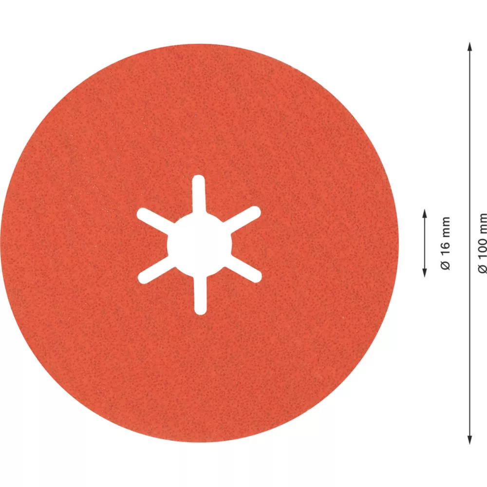 Bosch Expert R782 Prisma Fibre Discs 100 X 22.23mm 80 Grit 25 Pack 4 Bosch Expert R782 Prisma Fibre Discs 100 X 22.23mm 80 Grit 25 Pack - Image 4