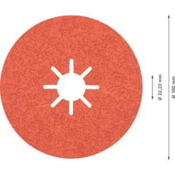 Bosch Expert R782 Prisma Fibre Discs 180 X 22.23mm 36 Grit 25 Pack 5 Bosch Expert R782 Prisma Fibre Discs 180 X 22.23mm 36 Grit 25 Pack -Tool Shop 898RT A2