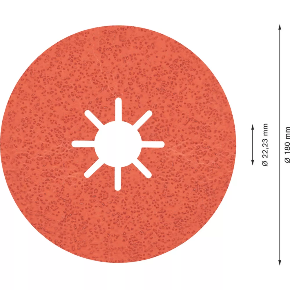 Bosch Expert R782 Prisma Fibre Discs 180 X 22.23mm 36 Grit 25 Pack 3 Bosch Expert R782 Prisma Fibre Discs 180 X 22.23mm 36 Grit 25 Pack - Image 3