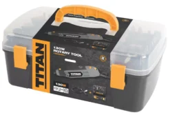 Titan TTB863MLT 130W Electric Multi-Tool Kit With 253 Piece Accessory Kit 220-240V -Tool Shop 931PP A4