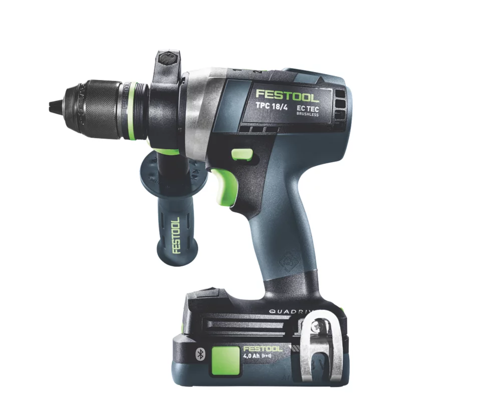 Festool 577249 TPC Quadrive 18V 2 X 4.2 / 5.2Ah Li-Ion Airstream Li-High Power Brushless Cordless Combi Drill 3 Festool 577249 TPC Quadrive 18V 2 X 4.2 / 5.2Ah Li-Ion Airstream Li-High Power Brushless Cordless Combi Drill - Image 3
