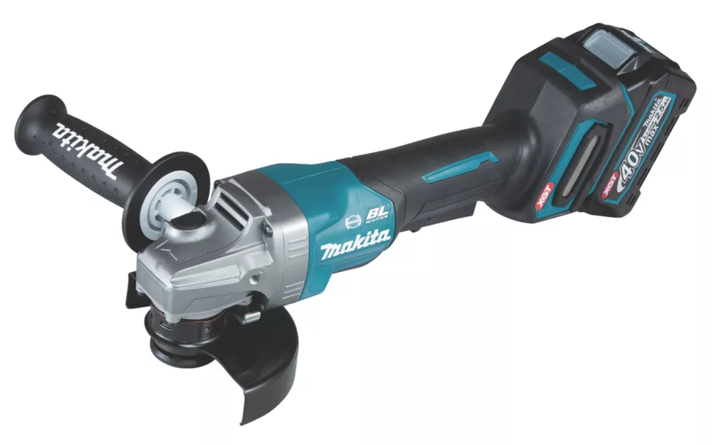 Makita GA013GD202 40V 2 X 2.5Ah Li-Ion XGT 5" Brushless Cordless Angle Grinder Kit
