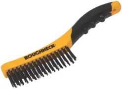 Roughneck Soft-Grip Shoe Handle Wire Brush